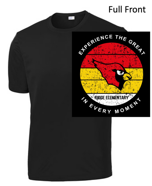 BLACK PERFORMANCE TEE - SHORT SLEEVE (ADULT AND YOUTH) ridgecircle