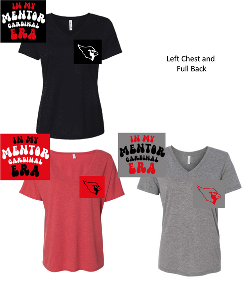 RELAXED LADIES VNECK T-SHIRT  (LADIES) ridgelcback