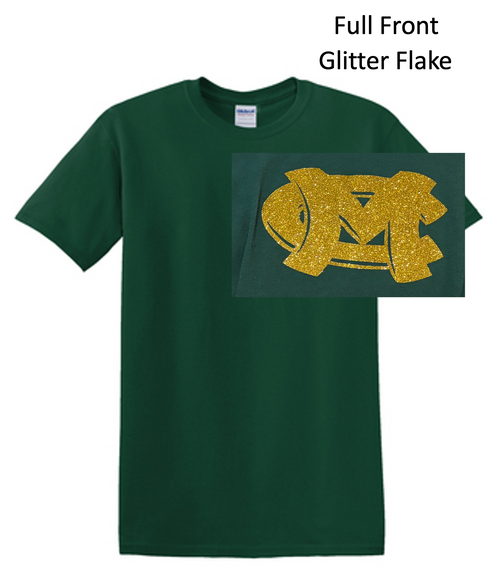 FOREST GREEN SHORT SLEEVE COTTON T-SHIRT (ADULT AND YOUTH) mcglitflake