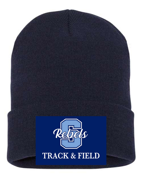 NAVY KNIT BEANIE HAT (ONE SIZE) wartfmono