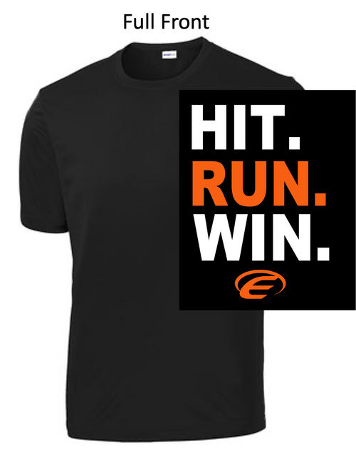 BLACK PERFORMANCE TEE - SHORT SLEEVE (ADULT AND YOUTH) eastleaghit