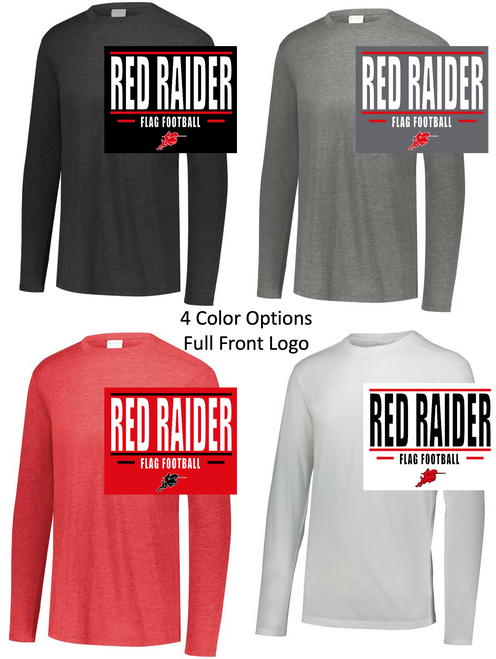 LONG SLEEVE TRI-BLEND T-SHIRT (YOUTH AND ADULT) harflagfb