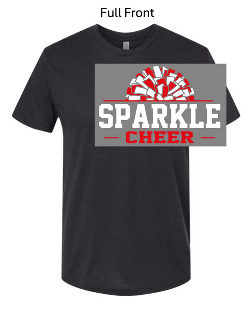 GRAPHITE BLACK SHORT SLEEVE TRIBLEND T-SHIRT (ADULT) sparkchhalfpom