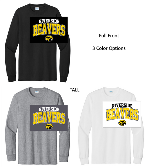 TALL LONG SLEEVE T-SHIRT (TALL ADULT) rivervolgeneric