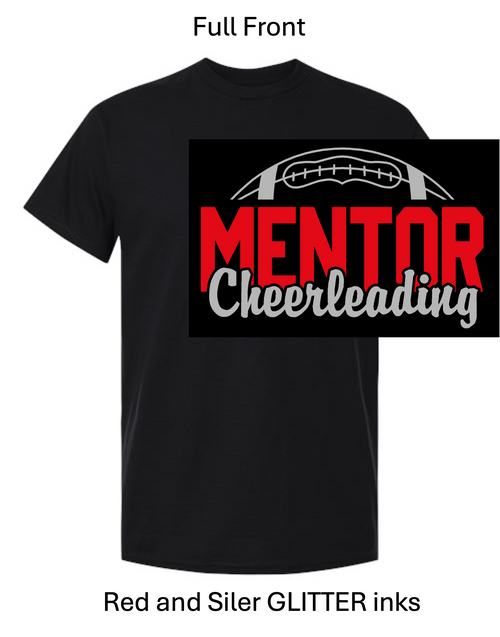 BLACK SHORT SLEEVE COTTON T-SHIRT (***GLITTER INK***ADULT AND YOUTH) menyouthch