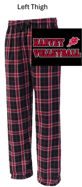 BLACK AND RED FLANNEL PANTS WITH POCKET (YOUTH AND ADULT) harvolthigh
