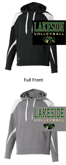 TWO-COLOR COTTON/POLYESTER FLEECE HOODIE (ADULT) lakesidevoldragon