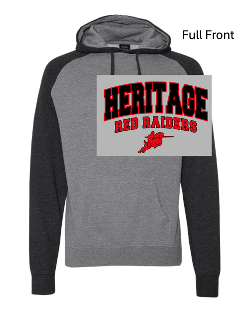 GREY WITH BLACK HOODED SWEATSHIRT (ADULT) harboostheritrr