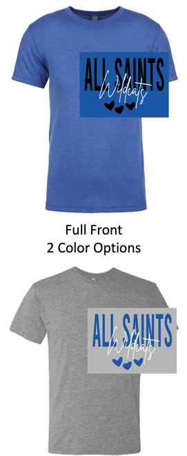 SHORT SLEEVE TRIBLEND T-SHIRT (YOUTH AND ADULT) allsaintheart