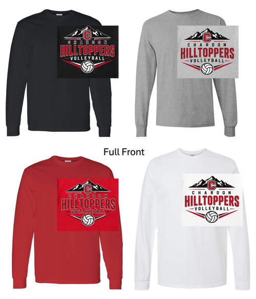 LONG SLEEVE T-SHIRT (YOUTH AND ADULT) chardonvolball