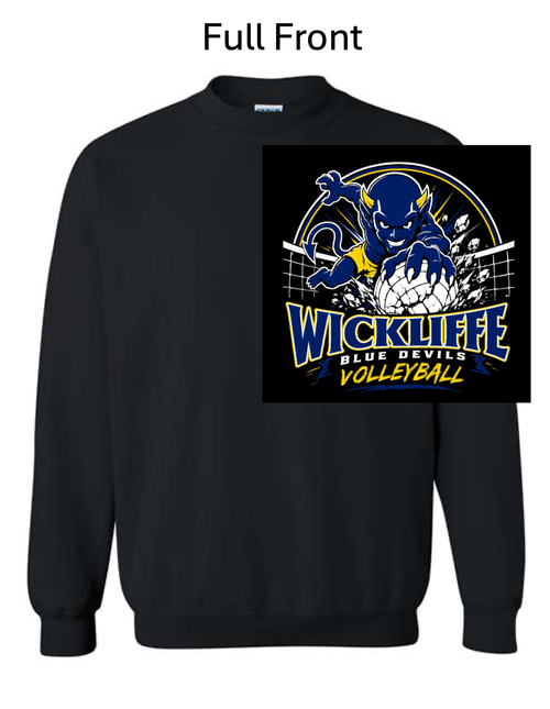 BLACK CREW SWEATSHIRT (YOUTH AND ADULT) wickvoldevil