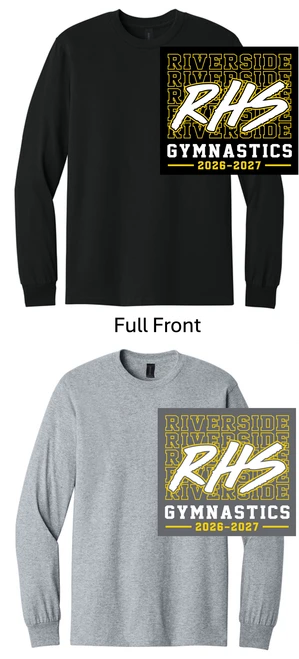 LONG SLEEVE T-SHIRT (YOUTH AND ADULT) rivergymrhs