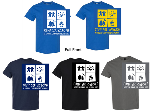 SHORT SLEEVE COTTON T-SHIRT (ADULT AND YOUTH) campsuefull