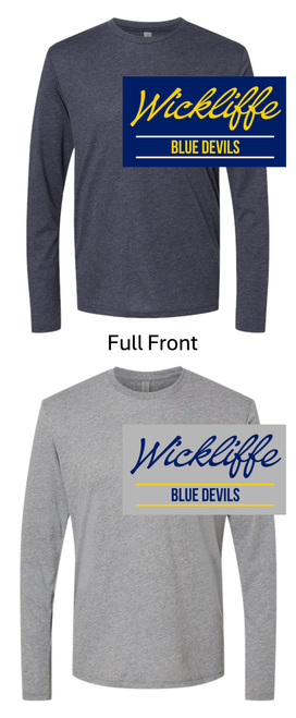 LONG SLEEVE TRIBLEND T-SHIRT (ADULT) wickstaffscript