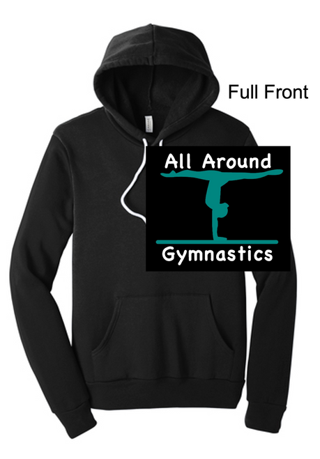 BLACK HOODED SWEATSHIRT (ADULT AND YOUTH) aagboost