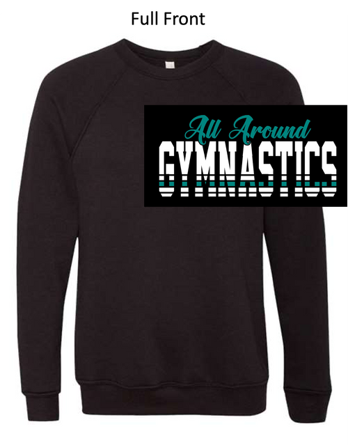 BLACK SPONGE FLEECE CREW (YOUTH AND ADULT) aagboost