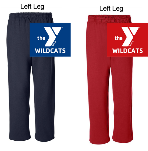 OPEN BOTTOM SWEATPANTS WITH POCKET (YOUTH AND ADULT) weyswim