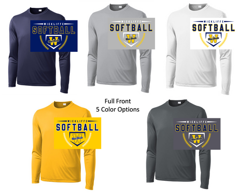 PERFORMANCE TEE  - LONG  SLEEVE (ADULT AND YOUTH) wicksoftsb