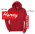 RED HOODED SWEATSHIRT (YOUTH AND ADULT) harsbch
