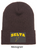 BROWN KNIT BEANIE HAT (ONE SIZE) selta