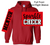 RED HOODED SWEATSHIRT (YOUTH AND ADULT) sparkch