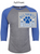 VINTAGE GREY WITH VINTAGE ROYAL TRIBLEND 3/4 RAGLAN SLEEVE SHIRT (ADULT) allsaintyear