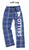 ROYAL AND WHITE FLANNEL PANTS WITH POCKET (YOUTH AND ADULT) otter