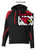 BLACK WITH RED COTTON/POLYESTER FLEECE HOOIDE (YOUTH AND ADULT) ridgecard