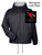 BLACK FLEECE LINED HOODED JACKET (ADULT) mhsxc