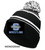 BLACK AND WHITE ACRYLIC KNIT POM POM HAT (ONE SIZE) southwr