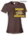 BROWN COTTON LADIES T-SHIRT  (LADIES) arcswim