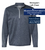 NAVY ADIDAS BRUSHED TERRY HEATHER 1/4 PULLOVER (ADULT AND LADIES) marian