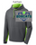 GRAPHITE WITH LIME PERFORMANCE HOODIE  (ADULT) bobcatball