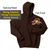 BROWN  HOODED SWEATSHIRT (ADULT) seltaAleft