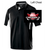 BLACK WITH WHITE POLYESTER POLO (ADULT AND LADIES) mhsgolflc