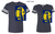 NAVY COTTON FOOTBALL STYLE TSHIRT (ADULT AND LADIES) wickfb1color