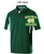 DARK GREEN WITH WHITE POLYESTER POLO (ADULT AND LADIES) mcall