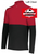 BLACK AND RED POLYESTER 1/4 ZIPPER (ADULT AND LADIES) perrysoclc