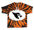 BLACK AND ORANGE TIE DYE SHORT SLEEVE COTTON T-SHIRT (ADULT AND YOUTH) shorepumpkin