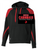 BLACK WITH RED COTTON/POLYESTER FLEECE HOOIDE (YOUTH AND ADULT) mhsbbbball