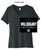 BLACK LADIES SHORT SLEEVE VNECK T-SHIRT (LADIES) warvol