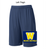 NAVY POLYESTER SHORTS WITH POCKET (YOUTH AND ADULT) wickfbthigh