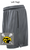 GRAPHITE WITH BLACK TRIM POLYESTER SHORTS WITH POCKET (YOUTH AND ADULT) rivlaxthigh