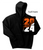 BLACK HOODED SWEATSHIRT (YOUTH AND ADULT) emstforg