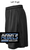 BLACK POLYESTER 9" SHORTS WITH POCKET (YOUTH AND ADULT) sougsocthigh