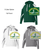 TWO-COLOR COTTON/POLYESTER FLEECE HOODIE (ADULT) mcallknight