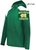 DARK GREEN WITH WHITE 1/4 ZIPPER HOODIE (ADULT) mcallmono