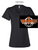 BLACK RELAXED LADIES VNECK T-SHIRT  (LADIES) langbbball