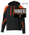 BLACK WITH ORANGE COTTON/POLYESTER FLEECE HOOIDE (YOUTH AND ADULT) northsoftstar