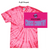 PINK TIE DYE SHORT SLEEVE COTTON T-SHIRT (ADULT AND YOUTH) warxc